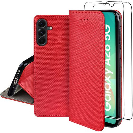 Etui do Samsung Galaxy A26 5G SMART MAGNET CASE + 2X SZKŁO HARTOWANE