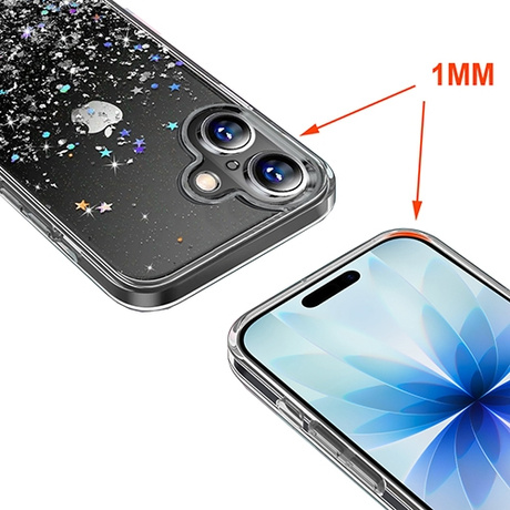 Etui do iPhone 17 BROKATOWE CASE + 2x SZKŁO HARTOWANE