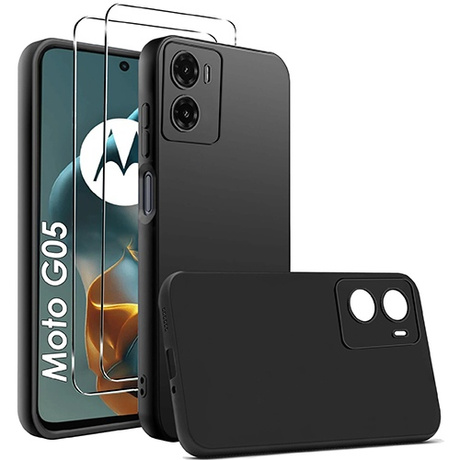 Etui SOFT MATT CASE do Motorola Moto G05 / E15 + 2X SZKŁO HARTOWANE 9H