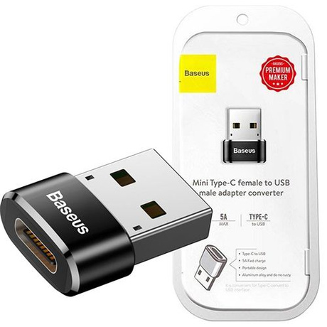 BASEUS ADAPTER PRZEJŚCIÓWKA USB-C NA USB KONWERTER DO KOMPUTERA ŁADOWARKI