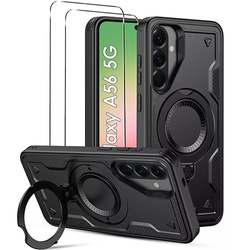 ETUI do Samsung Galaxy A56 5G PANCERNE MAGNETYCZNE MATT CASE + 2X SZKŁO
