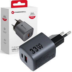 Ładowarka sieciowa GaN USB-C + USB PD QC 4.0 PD 3A 33W kostka do telefonu
