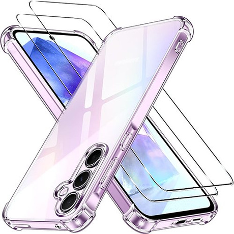 Etui do Samsung Galaxy A55 5G ANTI SHOCK CASE + 2x SZKŁO HARTOWANE