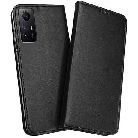 Etui do Xiaomi Redmi Note 12S skórzane magnetyczne z klapką + SZKŁO HARTOWANE