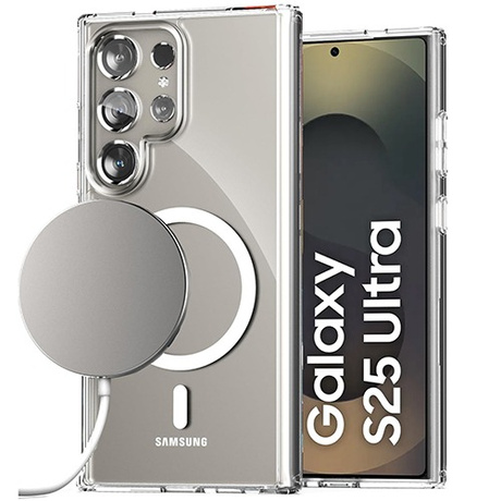 Etui do Samsung Galaxy S25 Ultra 5G Silicone do Magsafe + 2x SZKŁO HARTOWANE