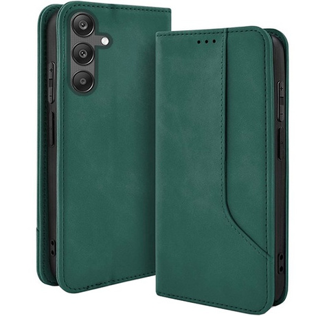 Etui do Samsung Galaxy M35 5G Skórzane Magnetyczne + 2x SZKŁO HARTOWANE 9H