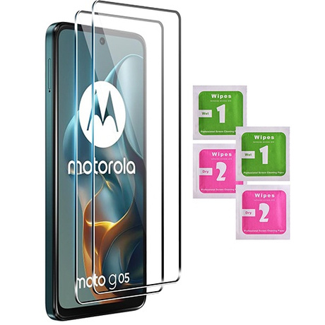 Etui do Motorola Moto G05 / E15 WZMACNIANE 360° CLEAR CASE + 2x SZKŁO HARTOWANE