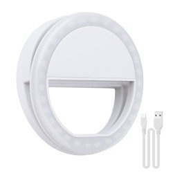 LAMPA DO SELFIE PIERŚCIENIOWA USB LED DO TELEFONU