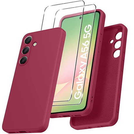 Etui do Samsung Galaxy A56 5G SILICONE CASE + 2x SZKŁO HARTOWANE