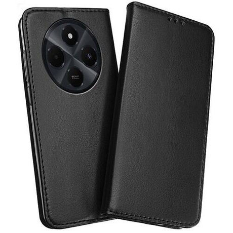 Etui do Xiaomi Redmi 14C skórzane magnetyczne z klapką + SZKŁO HARTOWANE
