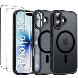 ETUI do iPhone 17 do MagSafe Magnetyczne Matowe Matt + 2x SZKŁO 9H