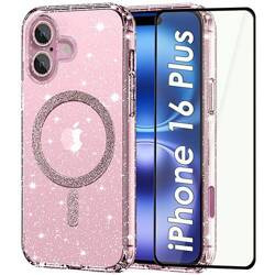 Etui do iPhone 16 Plus do Magsafe Clear Shine  + SZKŁO HARTOWANE 5D