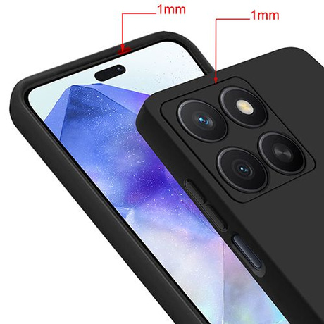 Etui SOFT MATT CASE do Honor X8c + 2X SZKŁO HARTOWANE 9H