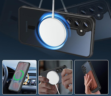 ETUI do Samsung Galaxy S25 FE MAGSAFE MATOWE CASE + 2x SZKŁO HARTOWANE
