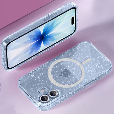 Etui do iPhone 17 do Magsafe Clear Shine  + SZKŁO HARTOWANE 5D