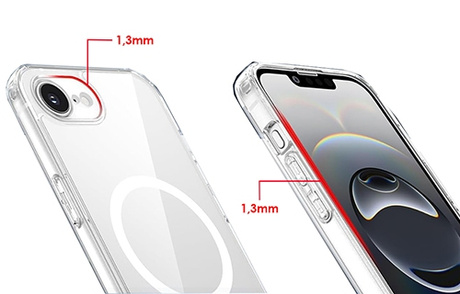 Etui do iPhone 16e Silicone do Magsafe + 2x SZKŁO HARTOWANE