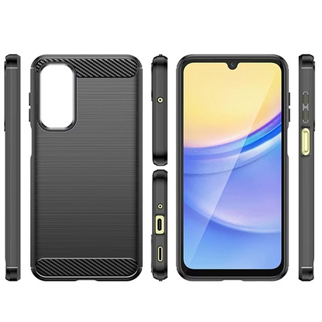 Etui do Samsung Galaxy A16 4G / 5G KARBON CASE pancerne + SZKŁO