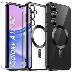 Etui do Samsung Galaxy A15 4G / A15 5G Silicone do Magsafe  + SZKŁO HARTOWANE
