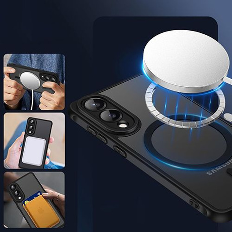 ETUI do Samsung Galaxy S25 Edge MAGSAFE MATOWE CASE + SZKŁO 5D
