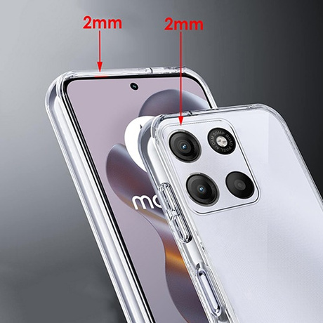 Etui do Motorola Moto G15 / G15 Power WZMACNIANE 360° CLEAR CASE + 2x SZKŁO HARTOWANE