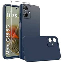 Etui SOFT MATT CASE do Motorola Moto G55 5G + SZKŁO HARTOWANE