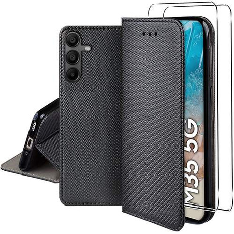 Etui do Samsung Galaxy M35 5G SMART MAGNET CASE + 2X SZKŁO HARTOWANE