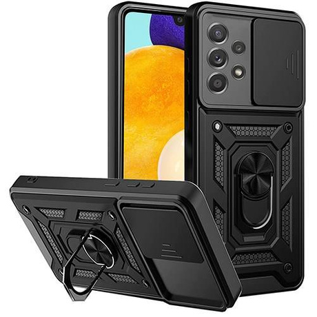 Etui do Samsung Galaxy A23 5G SLIDE RING CASE PANCERNE + SZKŁO HARTOWANE