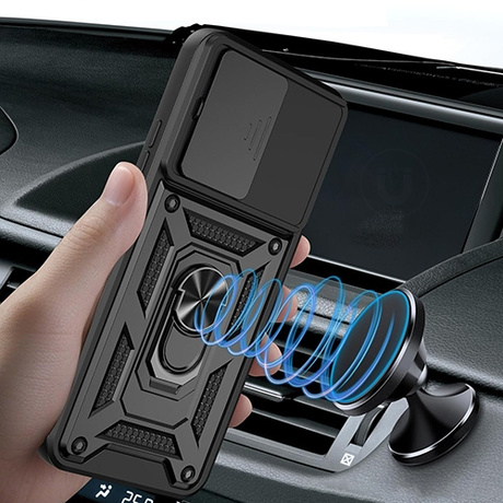 Etui do Xiaomi Redmi 15C 4G / 5G SLIDE RING CASE PANCERNE + 2x SZKŁO HARTOWANE