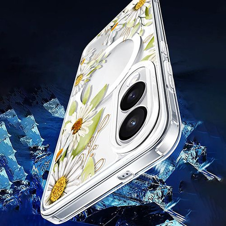 Etui do Samsung Galaxy S25 Edge do MAGSAFE FLOWER wzory + SZKŁO