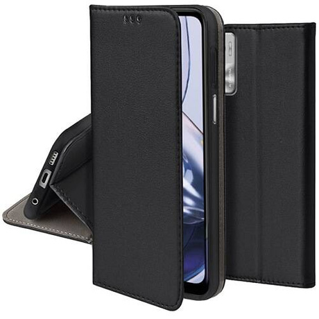 Etui do Motorola Moto E22 / E22i skórzane magnetyczne z klapką + SZKŁO HARTOWANE