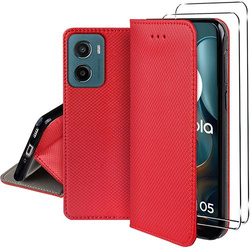 Etui do Motorola Moto G05 / E15 SMART MAGNET CASE + 2X SZKŁO HARTOWANE