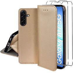 Etui do Samsung Galaxy A17 5G SMART MAGNET CASE + 2X SZKŁO HARTOWANE