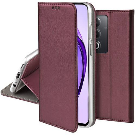 Etui do Oppo A80 5G skórzane magnetyczne z klapką + SZKŁO HARTOWANE