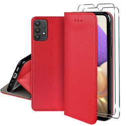 Etui do Samsung Galaxy A32 4G SMART MAGNET CASE + 2X SZKŁO SZYBKA 9H