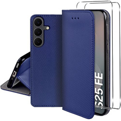 Etui do Samsung Galaxy S25 FE SMART MAGNET CASE + 2X SZKŁO HARTOWANE