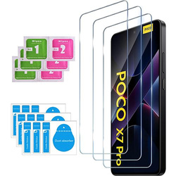 3x SZKŁO HARTOWANE 9H do Xiaomi Poco X7 Pro 5G