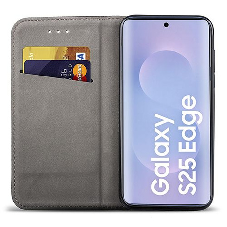 Etui do Samsung Galaxy S25 Edge SMART MAGNET CASE + 2X SZKŁO HARTOWANE