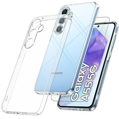 Etui do Samsung Galaxy A55 5G WZMACNIANE 360° CASE + SZKŁO HARTOWANE