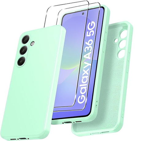 Etui do Samsung Galaxy A36 5G SILICONE CASE + 2x SZKŁO HARTOWANE