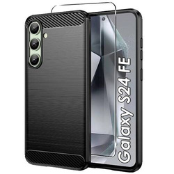 Etui do Samsung Galaxy S24 FE KARBON CASE pancerne + SZKŁO