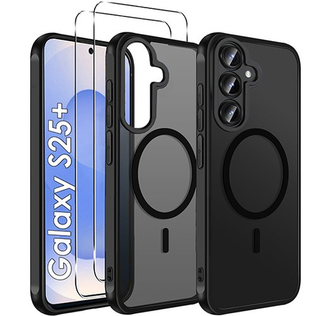 ETUI do Samsung Galaxy S25+ Plus 5G MAGSAFE MATOWE CASE + 2x SZKŁO 9H