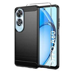 Etui do OPPO A60 KARBON CASE pancerne + SZKŁO