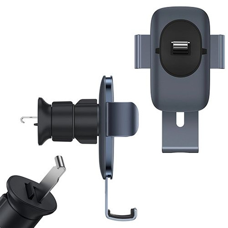 BASEUS MOCNE MOCOWANIE UCHWYT SAMOCHODOWY GRAWITACYJNY DO KRATKI NA TELEFON