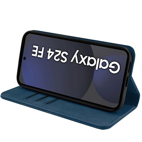 Etui do Samsung Galaxy S24 FE Skórzane Magnetyczne + 2x SZKŁO HARTOWANE 9H