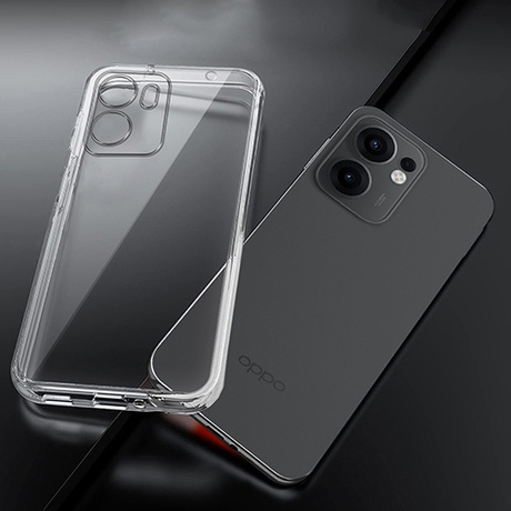 Etui do Oppo Reno 13F 5G / 13 FS 5G WZMACNIANE 360° CLEAR CASE + 2x SZKŁO HARTOWANE