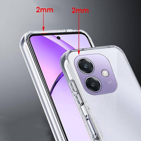 Etui do Oppo A40 / A40m WZMACNIANE 360° CLEAR CASE + SZKŁO HARTOWANE