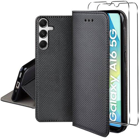 Etui do Samsung Galaxy A16 4G / 5G SMART MAGNET CASE + 2X SZKŁO HARTOWANE