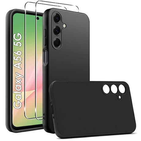 Etui SOFT MATT CASE do Samsung Galaxy A56 5G + 2X SZKŁO HARTOWANE 9H