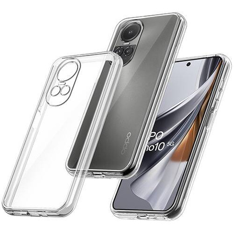 Etui do Oppo Reno 10 5G / 10 Pro 5G WZMACNIANE 360° CLEAR CASE 