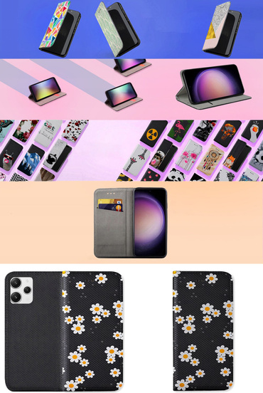 ETUI do Xiaomi Redmi 12 4G MAGNET WZORY + SZKŁO
